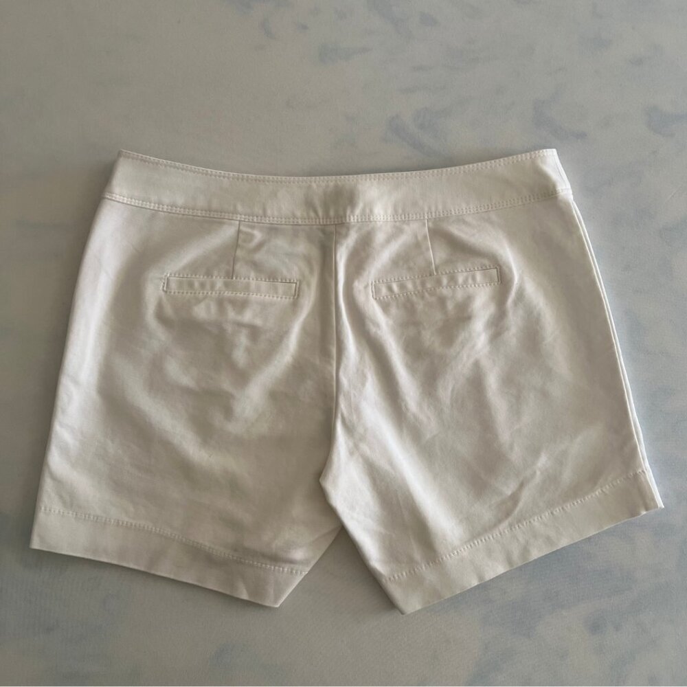 The Limited Cotton Mid Rise White Midi Hot Shorts - Picture 2 of 8